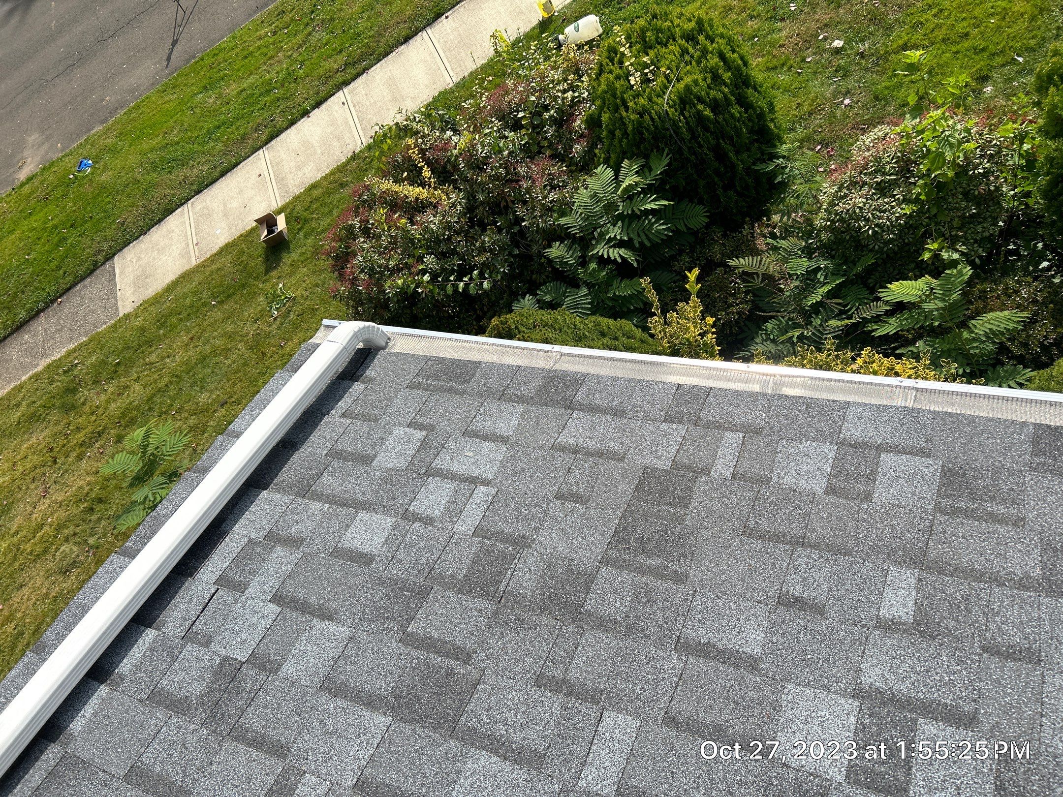 Residential Roofing Installation using Owens Corning TruDefinition Slatestone Gray by A Plus Exterior