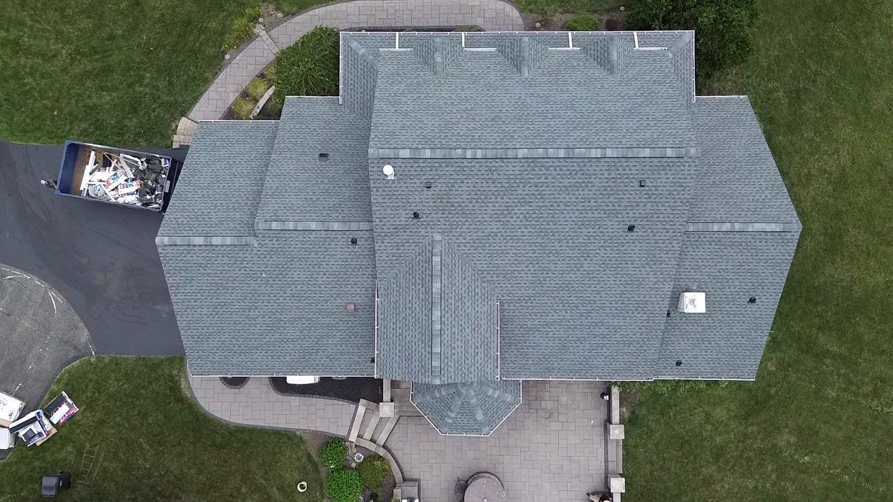 Full Roofing Replacement and Gray Shake Hardie Siding Installation in Butler by Cousins Roofing Siding & Decks