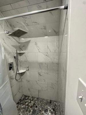 Bathroom Remodel using Tile