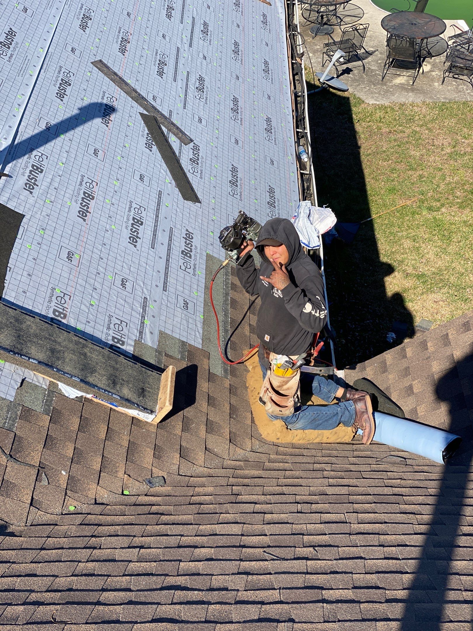 Roof Replacement - GAF Timberline HDZ Barkwood  by Pro Performance Roofing