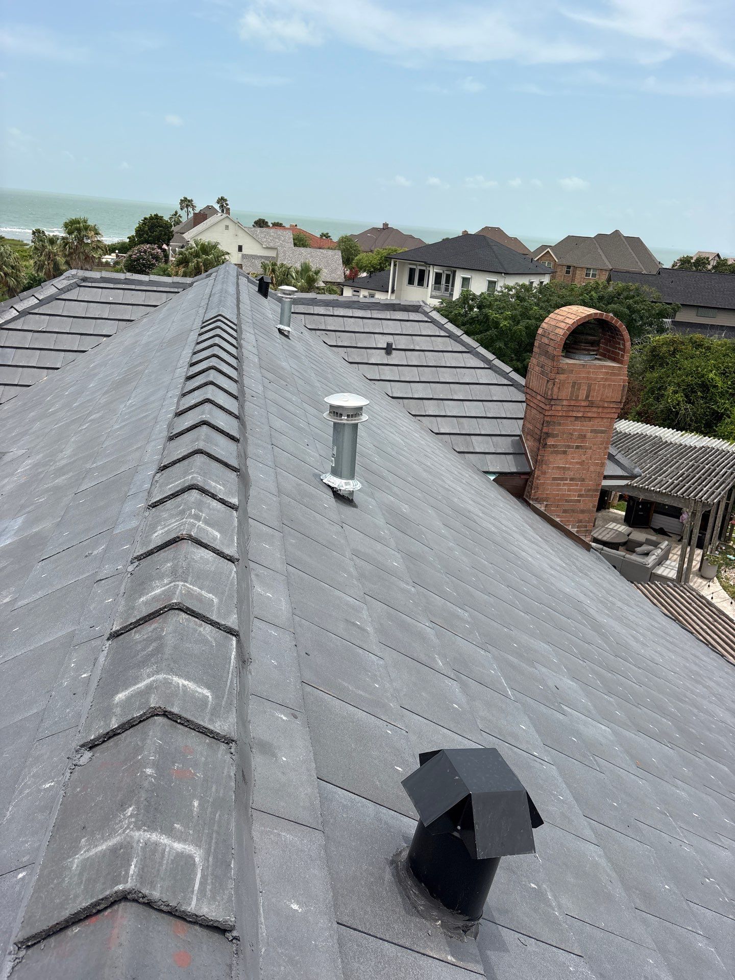 Golf-Proof Tile Roof by Bayfront Roofing and Construction