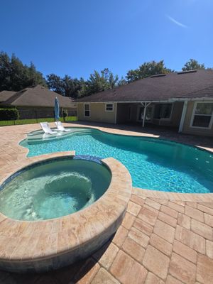 Pool Pavers using Concrete Sealant