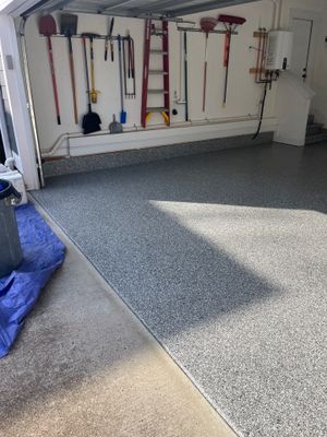 Garage Floor Coating using Wombat