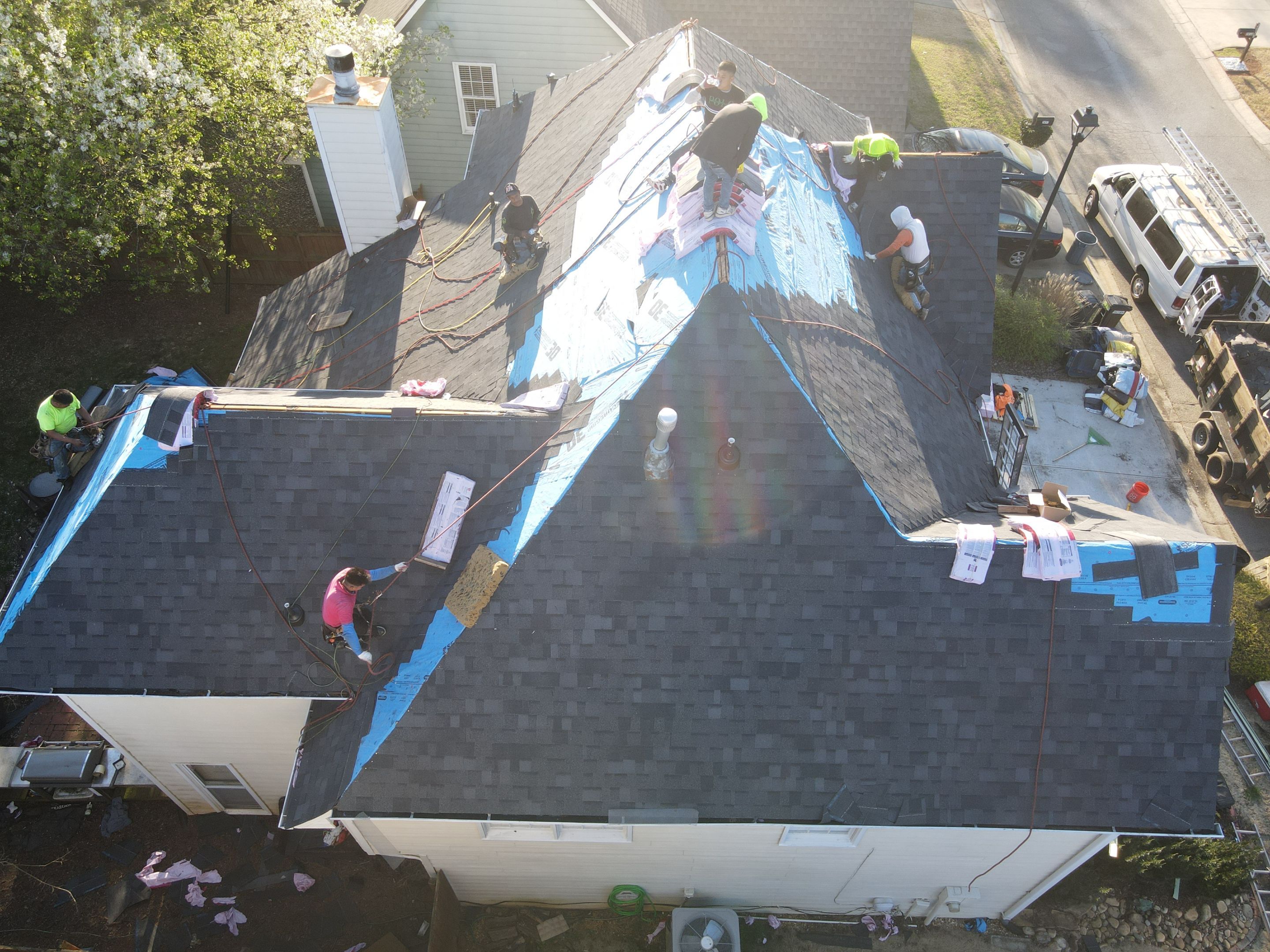 Residential Roofing Installation using Owens Corning by Inspector Roofing and Restoration