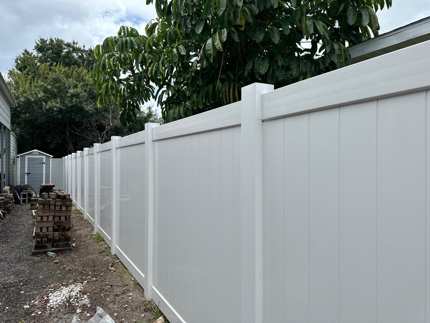 Vinyl Privacy Fence using 6Ft White Vinyl Privacy Fence by Asap fence and gates, LLC
