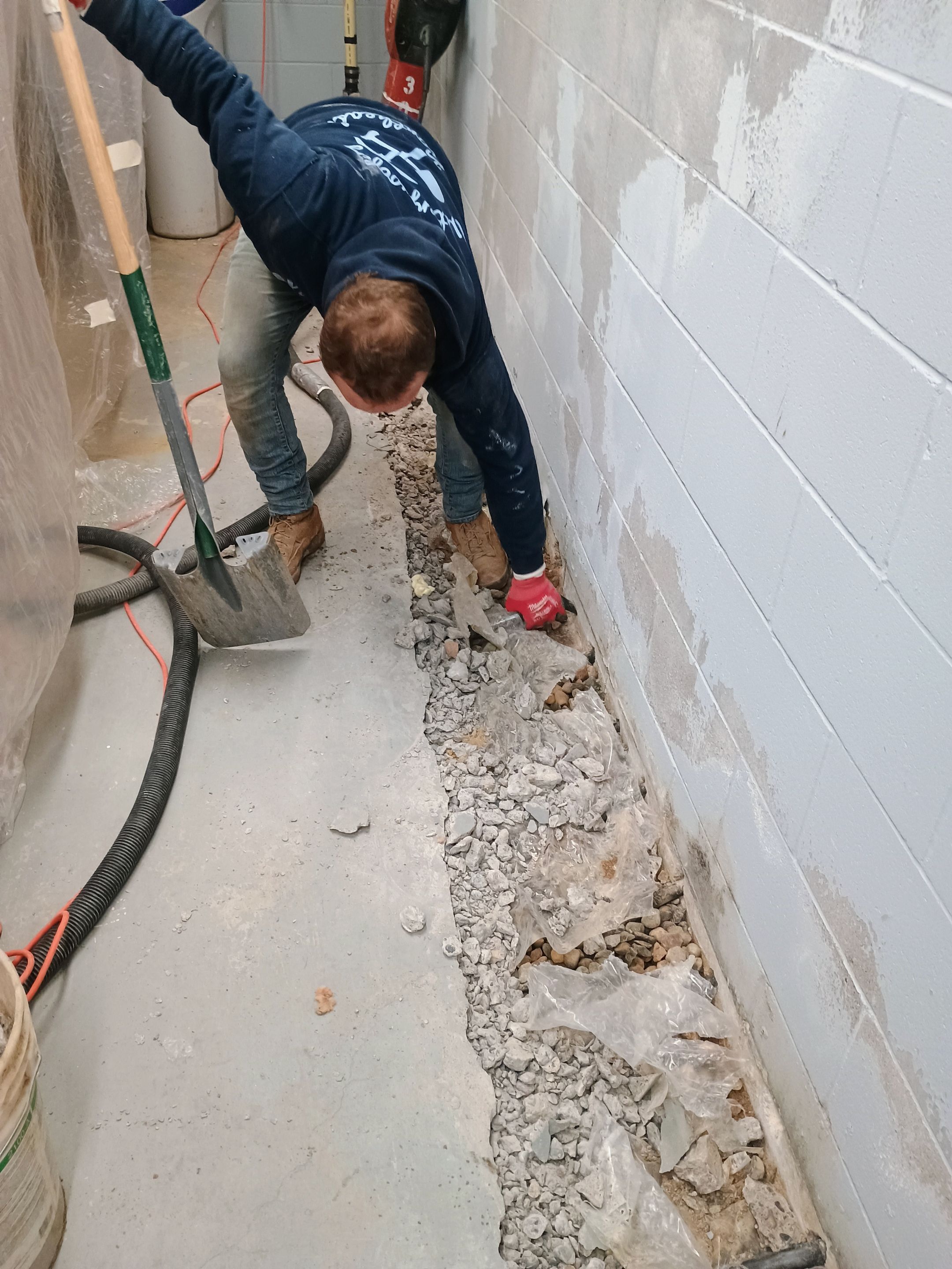 Depressurizing Denny's Basement Wall by Waterproofing Northeast