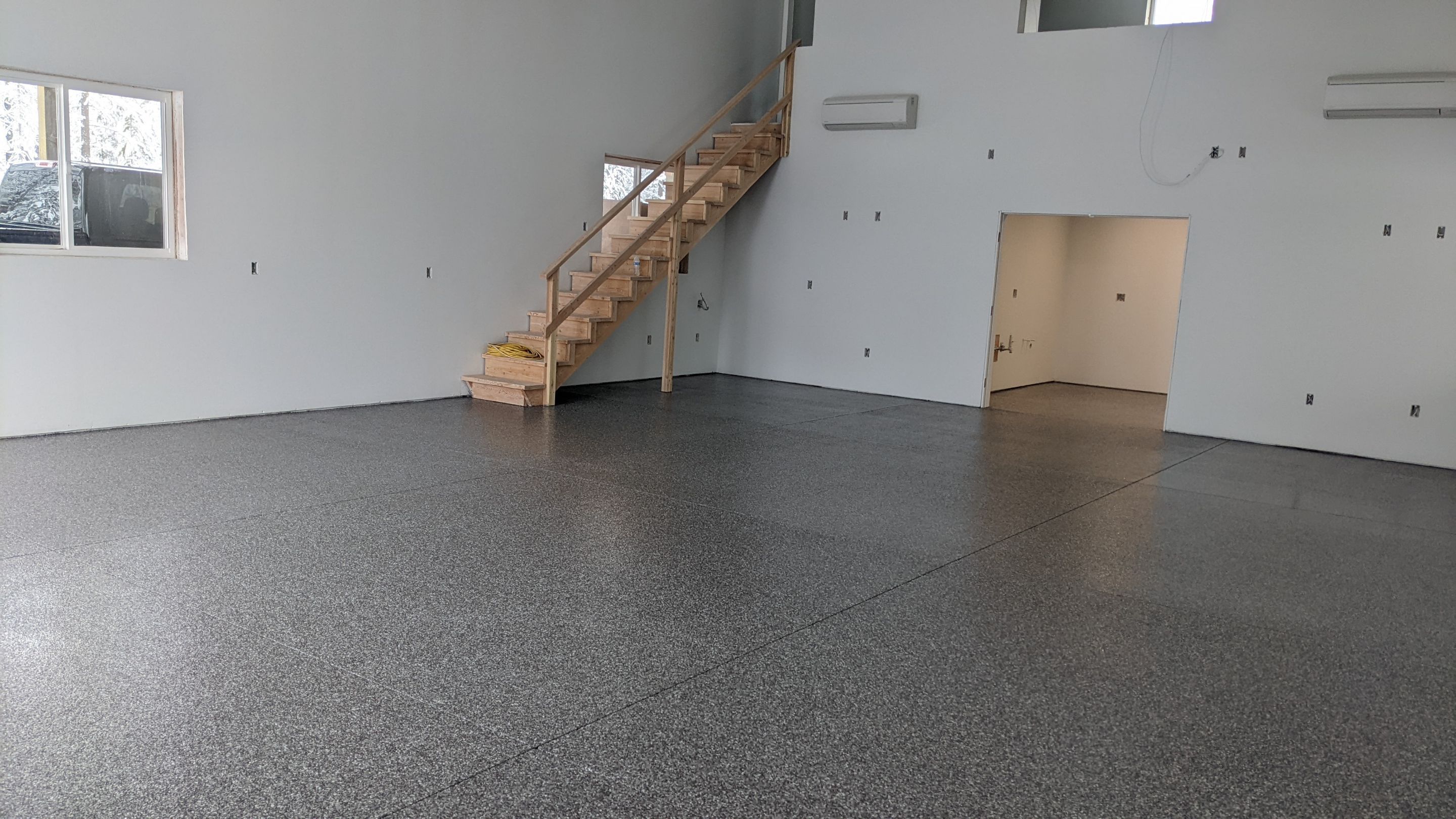 Garage Transformation using Silver Creek by Croc Coatings, LLC