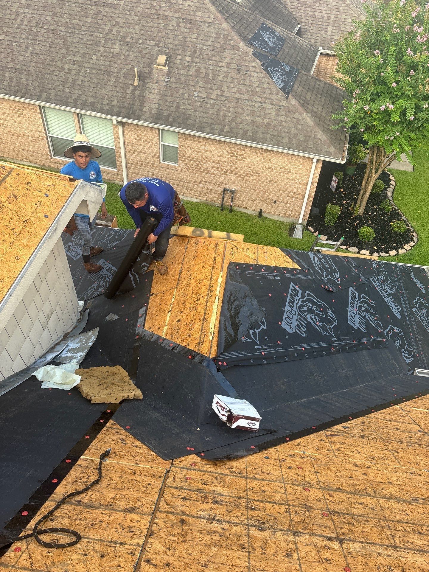 Residential Roofing Installation using Owen's Corning Duration (Lifetime) Shingles by Roof Repair Company
