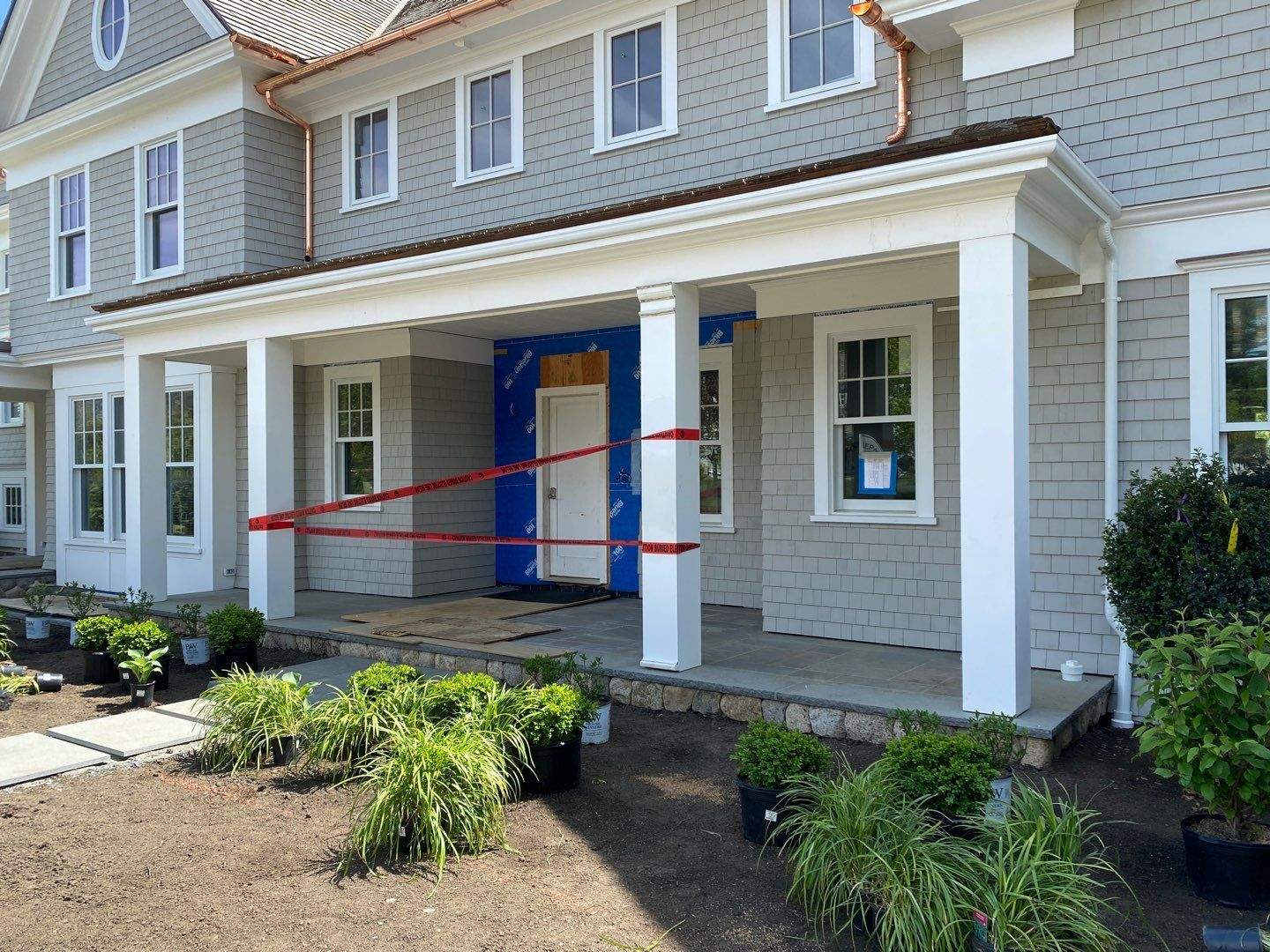 Gutter Installation using 6" Half Round Copper and Fiberglass Gutters in Duxbury, MA by Gutter Pro Enterprises