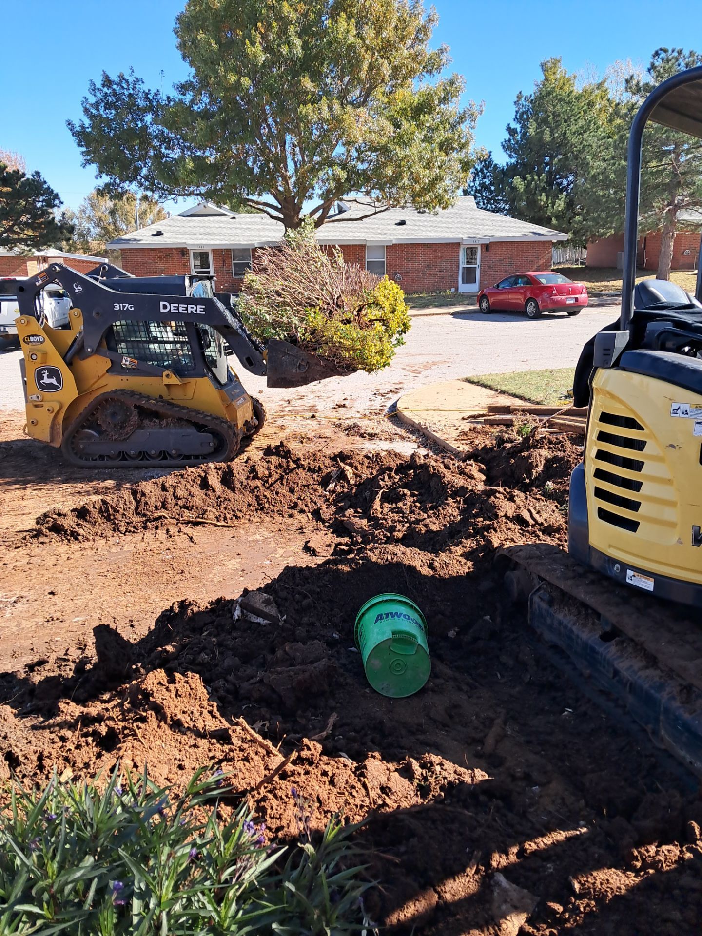 Concrete work, Landscape work, Sod work, and Irrigation work. by Clays Services Inc