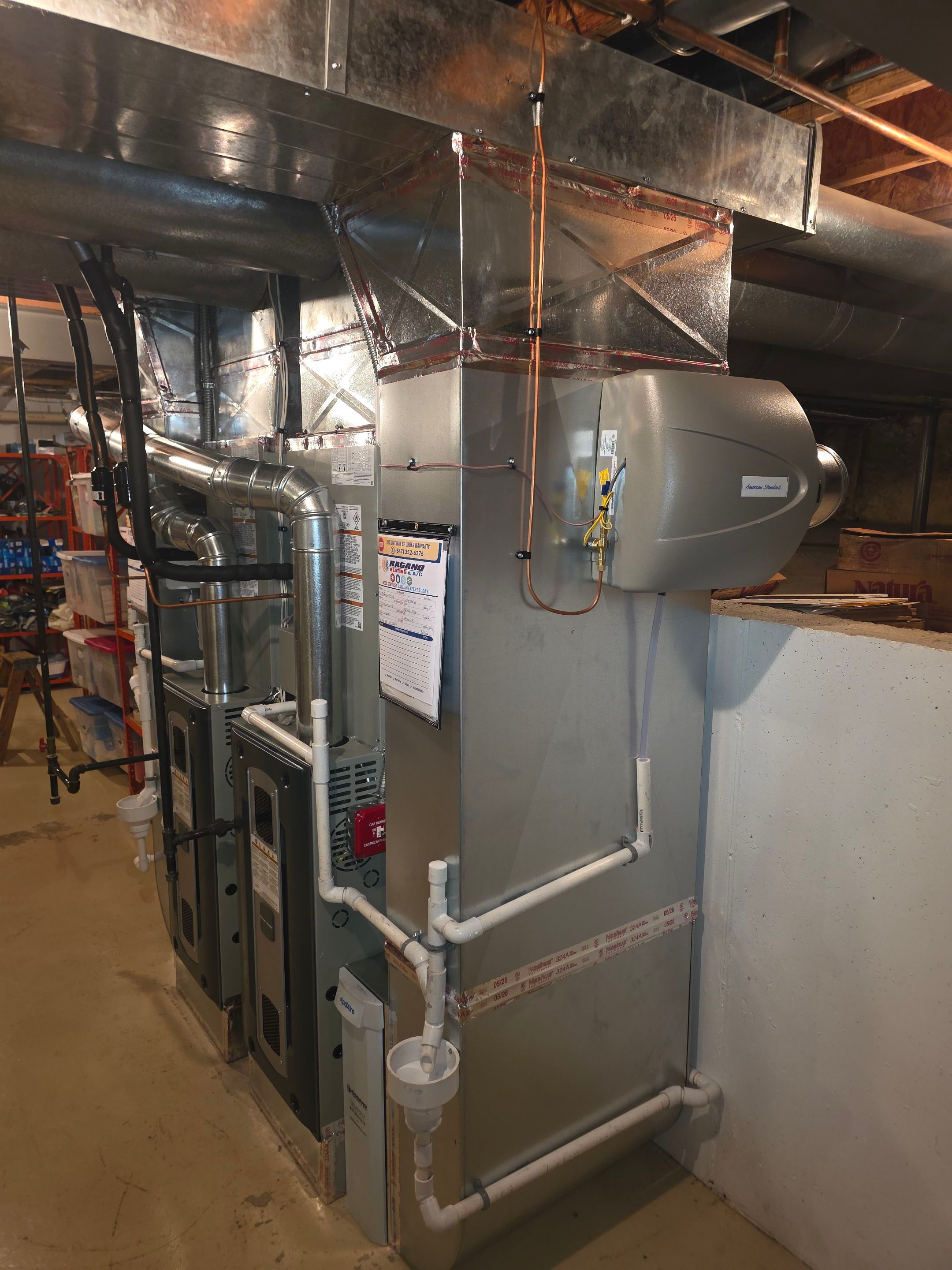 American Standard Furnace & A/C - 2 Systems by Ragano Heating & Air Conditioning Inc