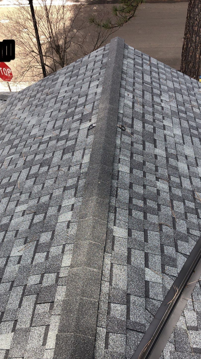 Attic Insulation, Roofing, and Solar for this in-town home by Byers Enterprises 