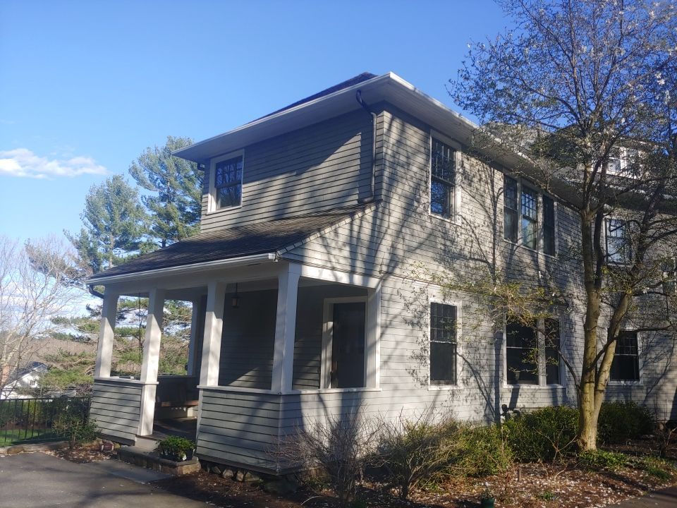 Gutter Installation using 4x6 Fiberglass Gutter with Moulding by Gutter Pro Enterprises
