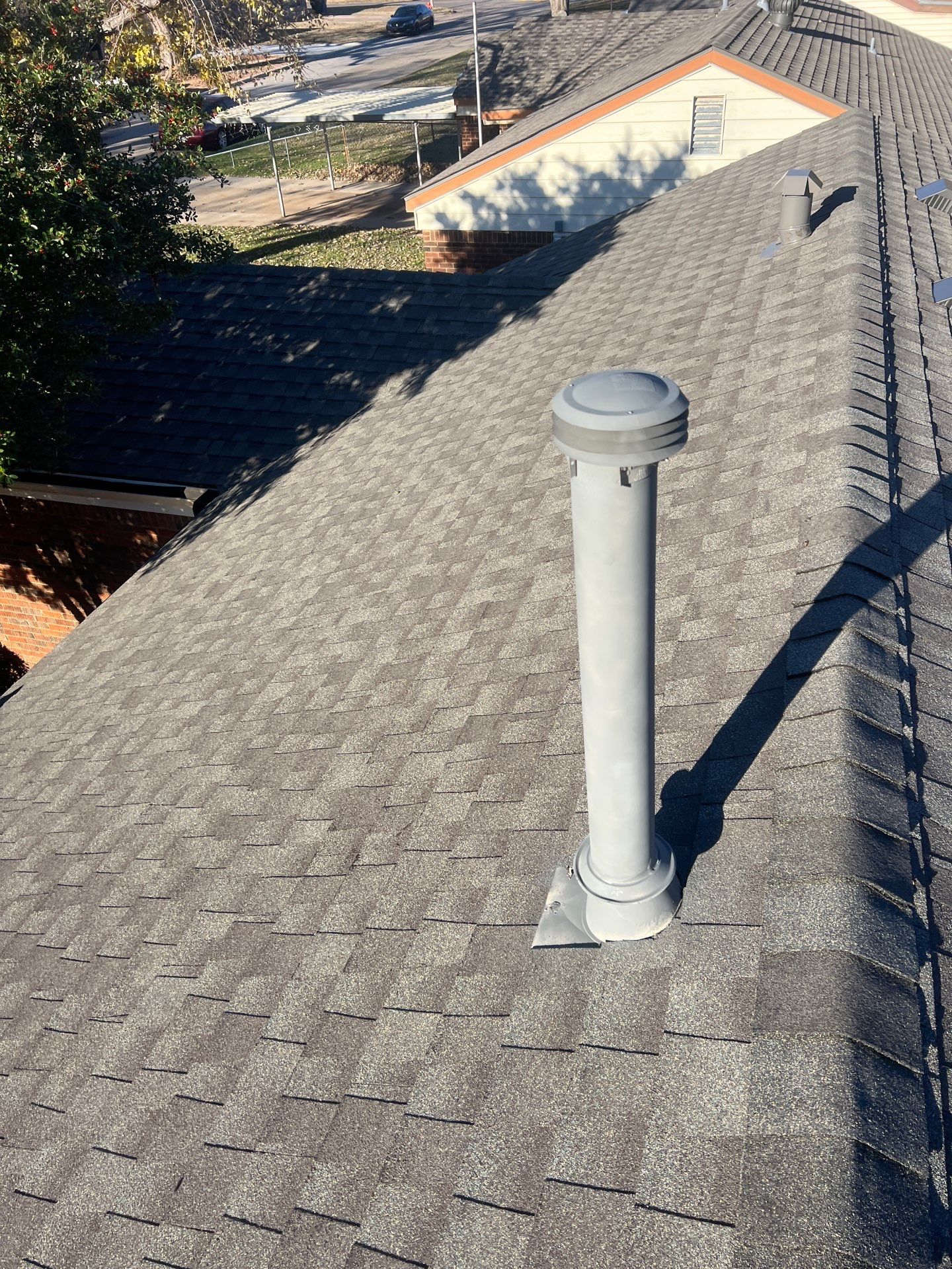 gutter installation and box vent replacement in Midwest City by McCann's Roofing and Construction
