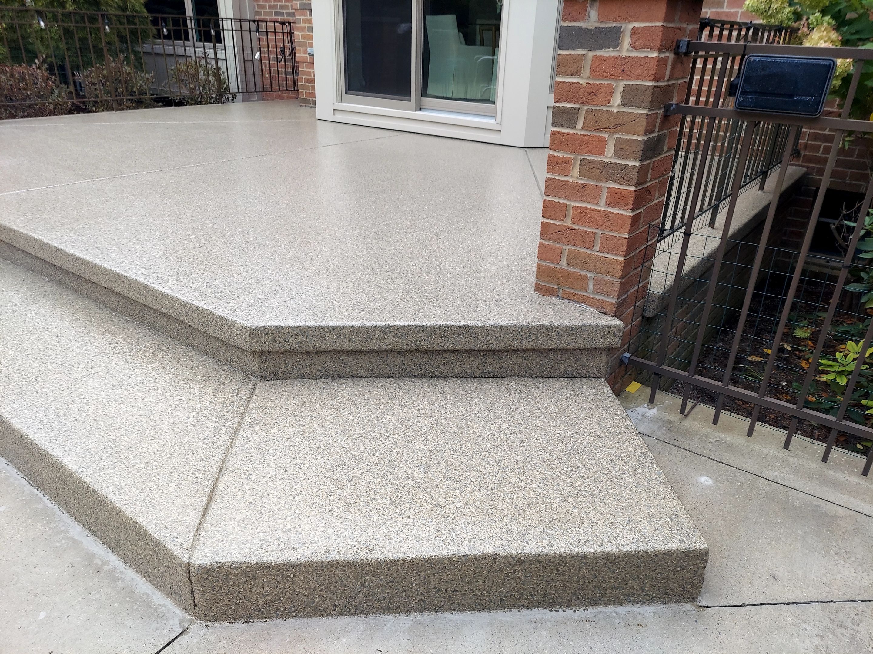 Patio in Trail Mix - Hermitage, PA by Alexander Concrete Coatings