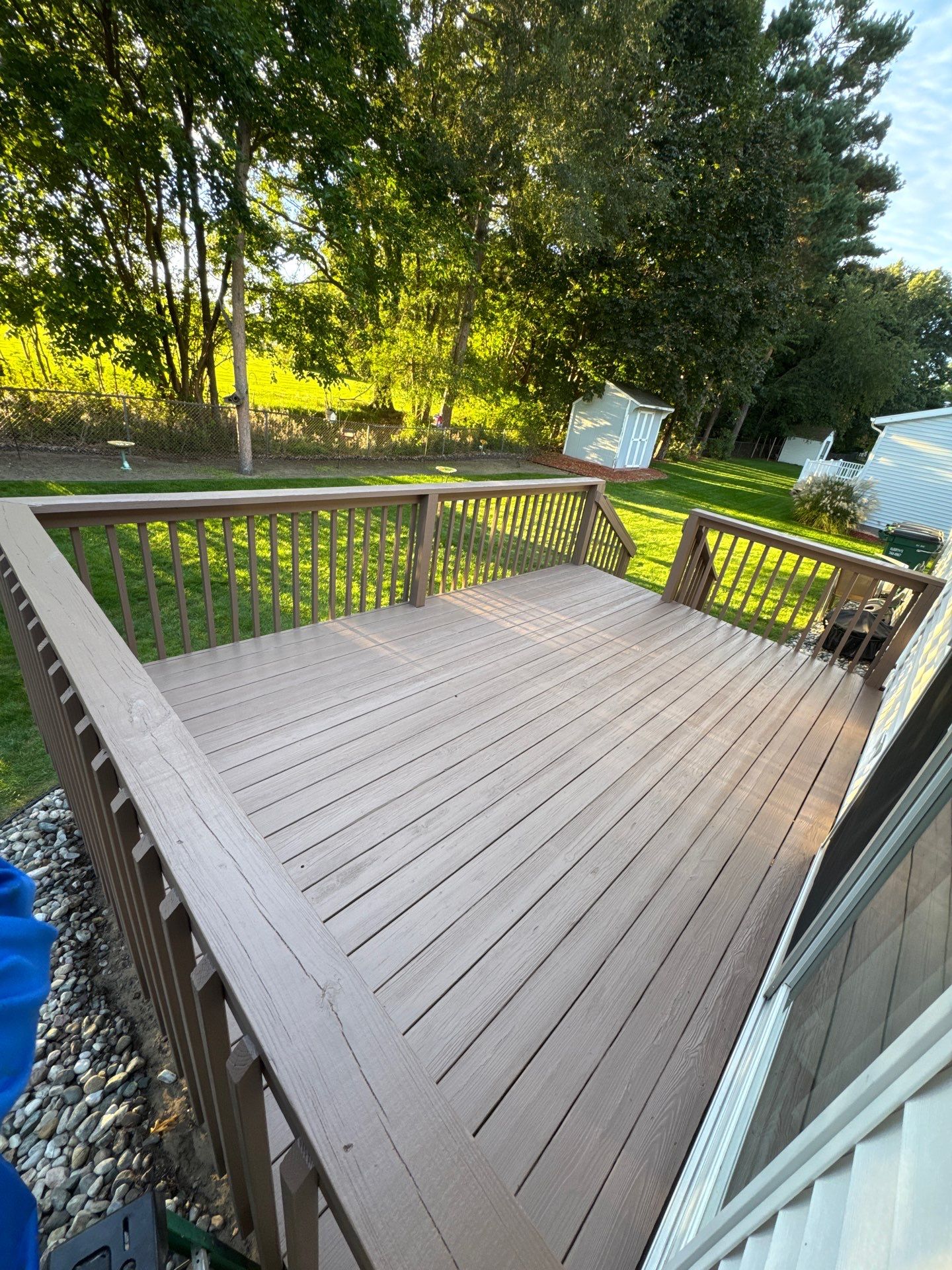 Deck Pressure Washing and Staining in Norton Shores Michigan! by Gordon Painting