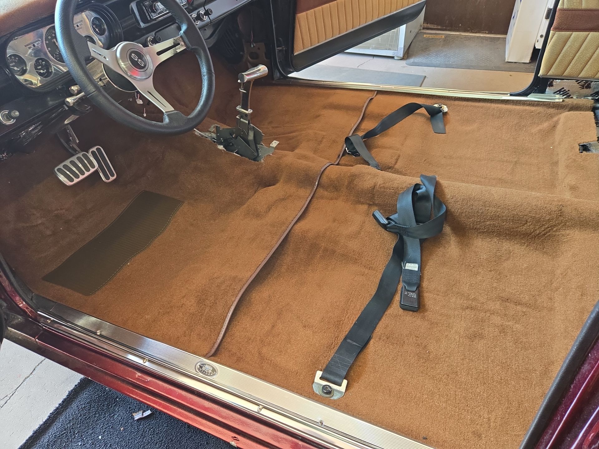 1963 Nova SS Custom Leather Interior  by Rocky Mountain Upholstery Co