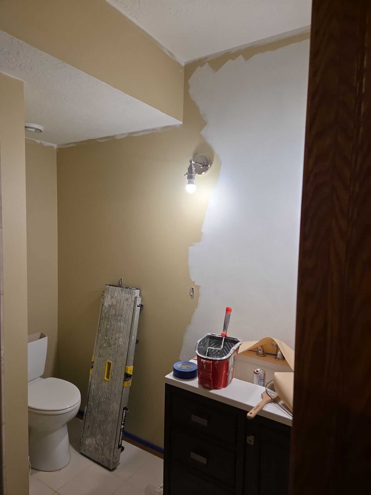 Interior Painting and Drywall Repairs for Sioux Falls Bathroom by Select Painting, Coatings & Garage Cabinets
