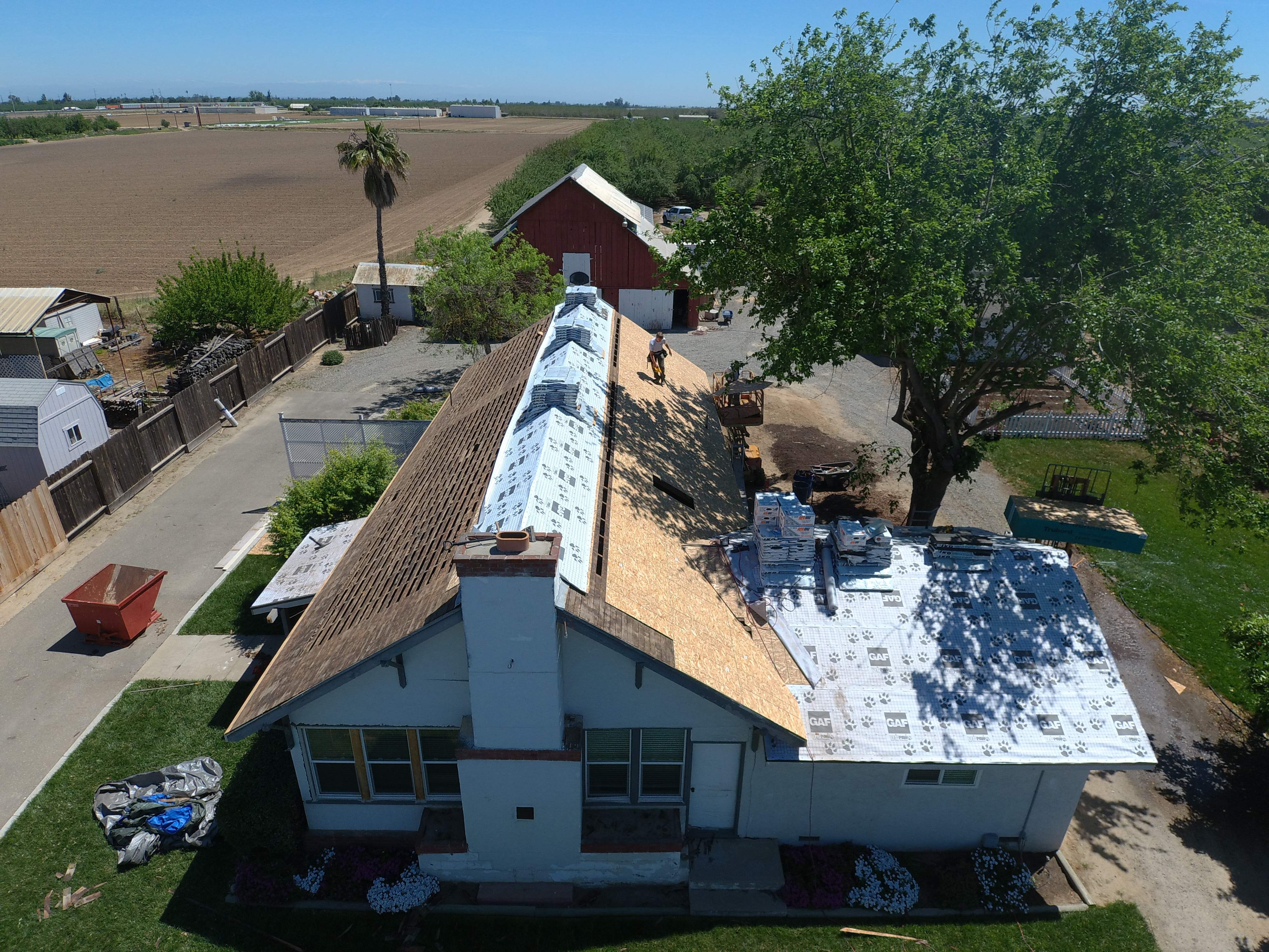 Residential Roofing Installation using Presidential type composition shingles by Straight Edge Roofing Inc