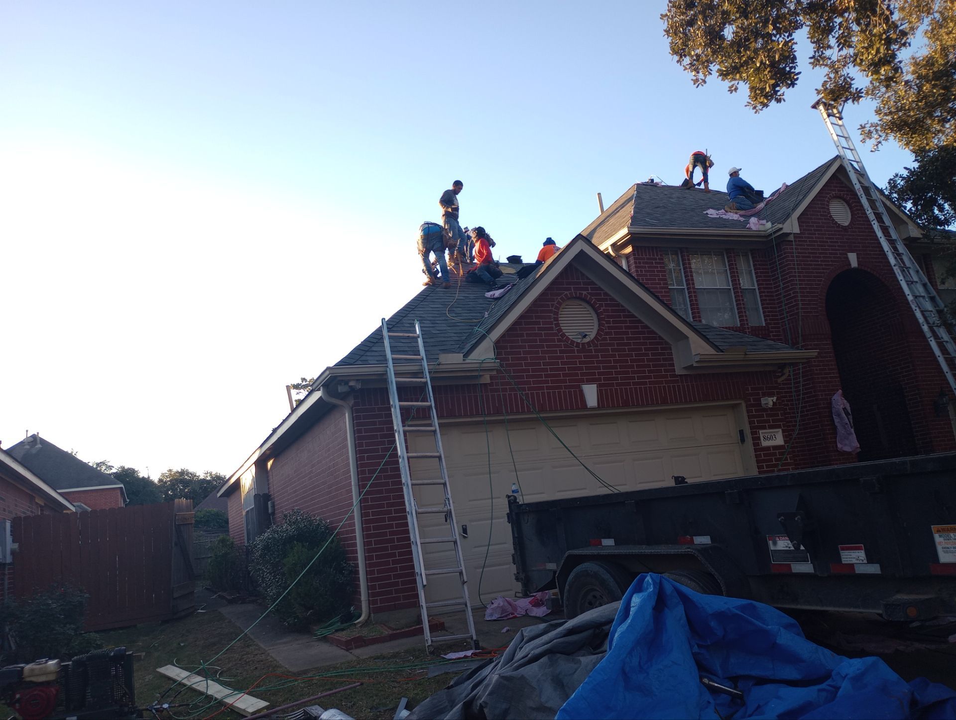 Residential Roofing Installation using Owen's Corning Duration (Lifetime) Shingles by Roof Repair Company