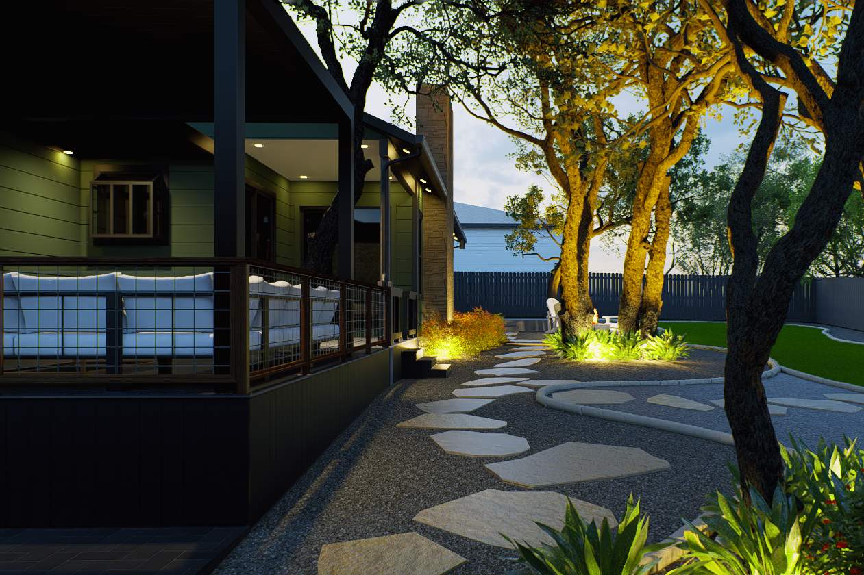 3D Landscape Design Render | Green Springs Valley, San Antonio TX by Hole In One Lawns, LLC