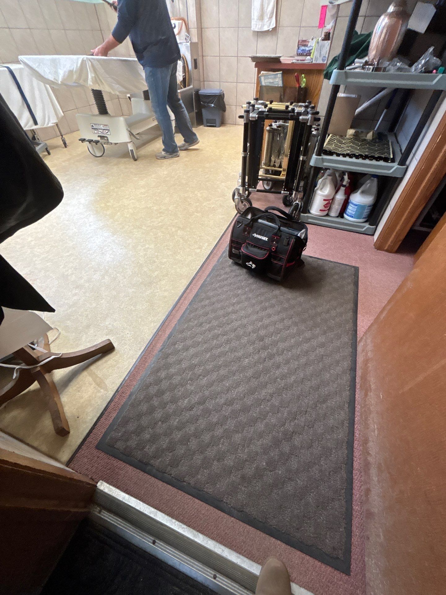 Full Garage Floor Epoxy Coating Installation in Dell Rapids by Select Painting, Coatings & Garage Cabinets