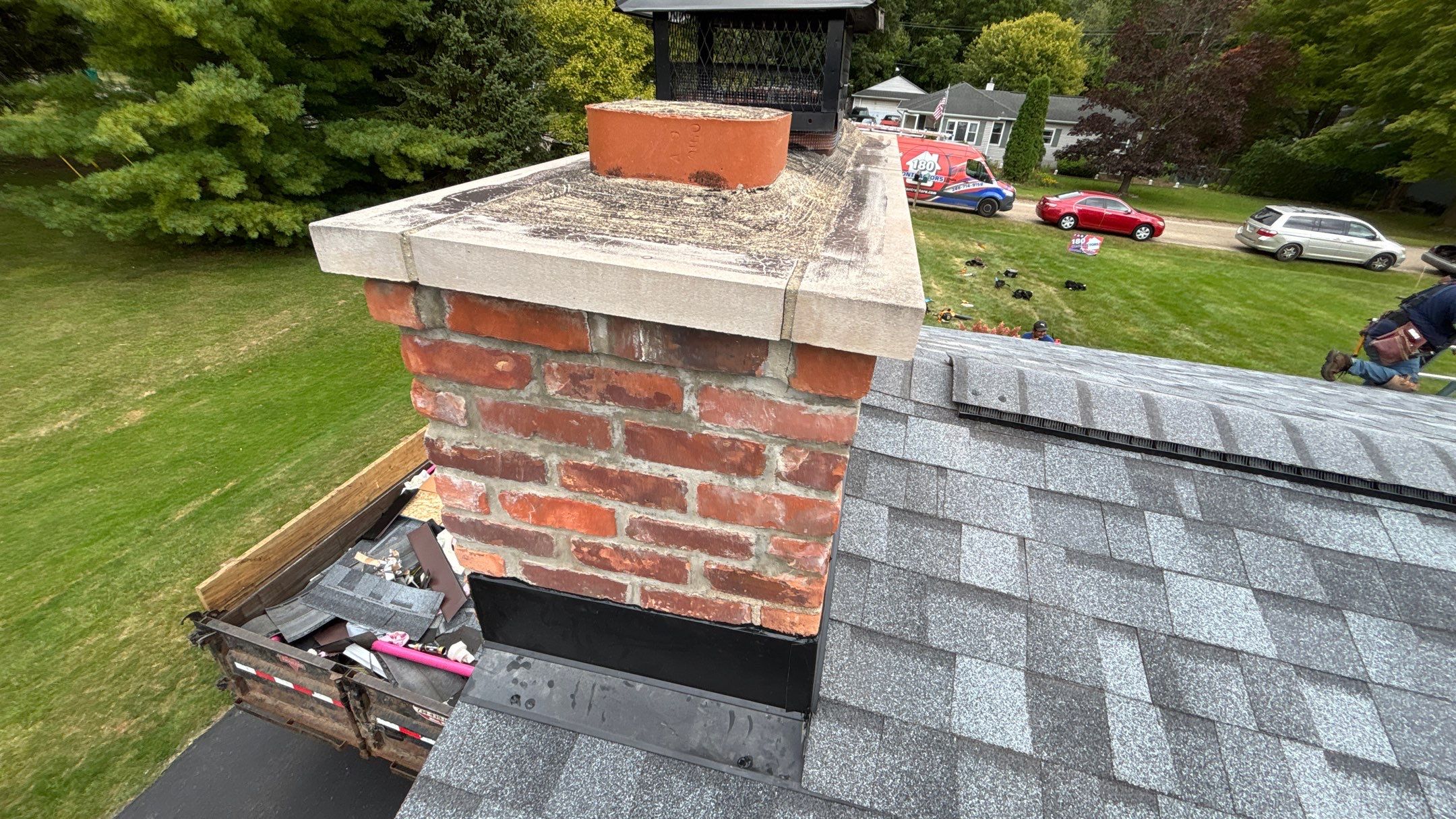 Roof Replacement using Owens Corning Slatestone Gray by 180 Contractors