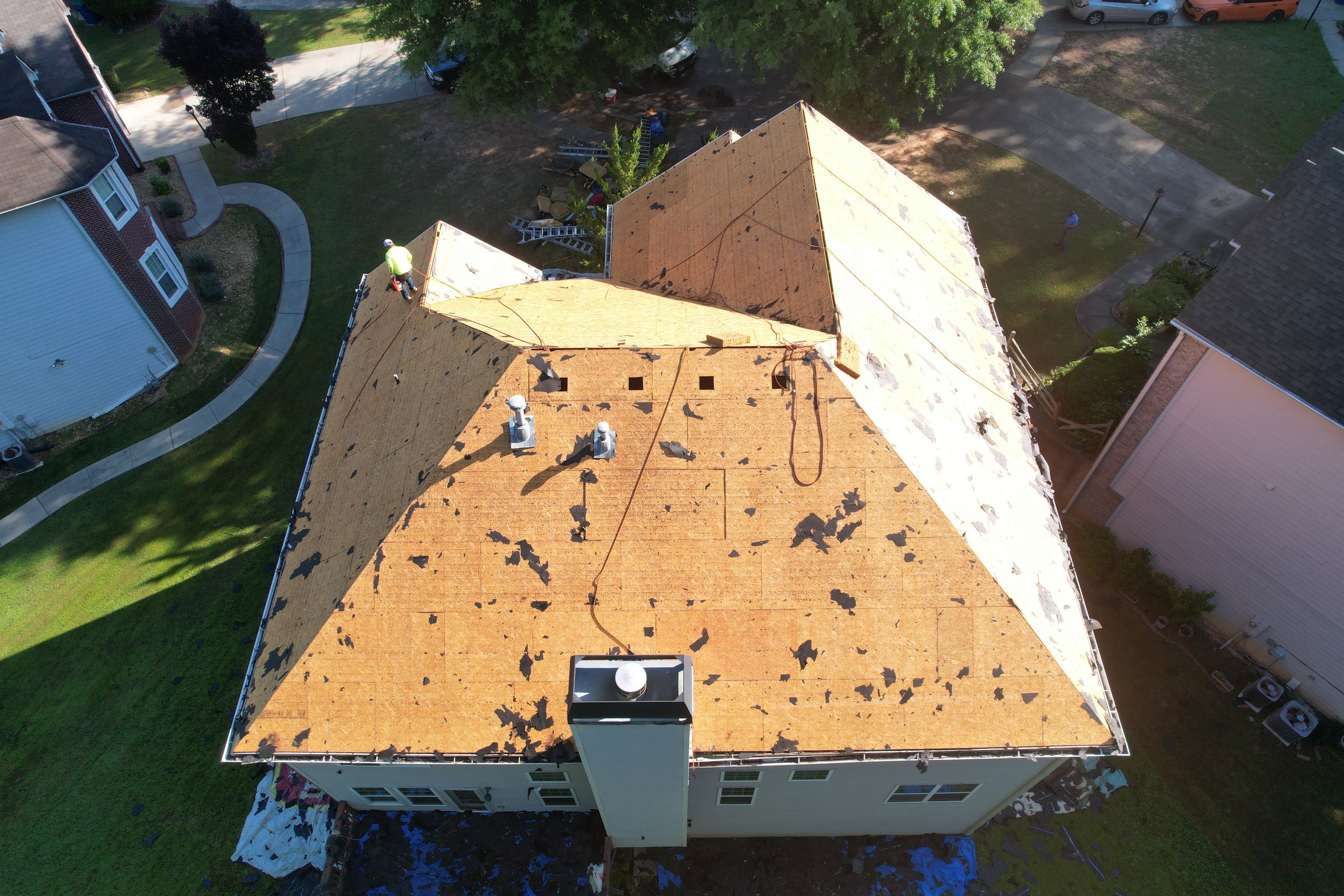 Residential Roof Replacement using Owens Corning Estate Gray by Inspector Roofing and Restoration