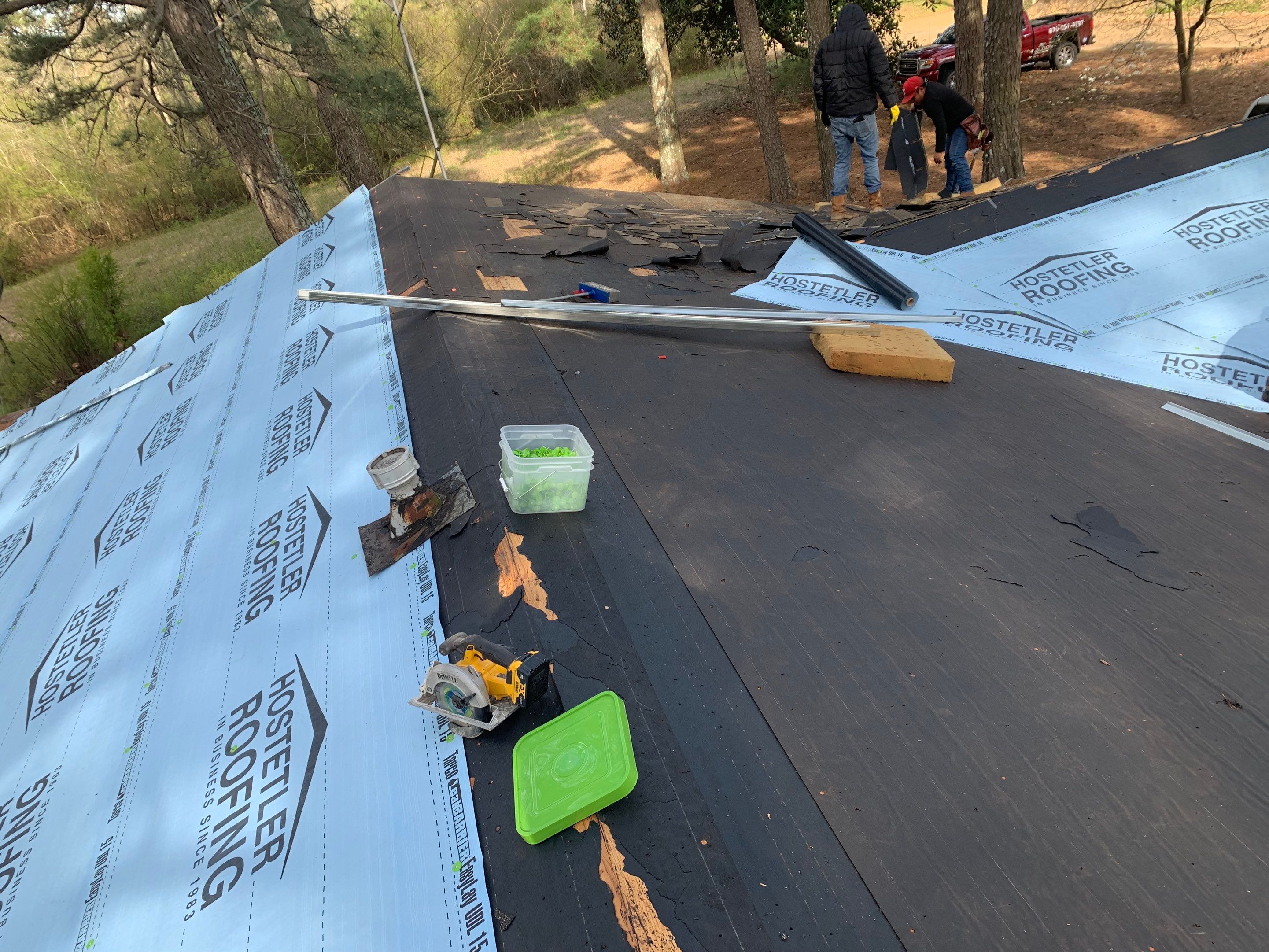 Residential Shingle Reroof using Certainteed Landmark 3-Tab by Hostetler Roofing
