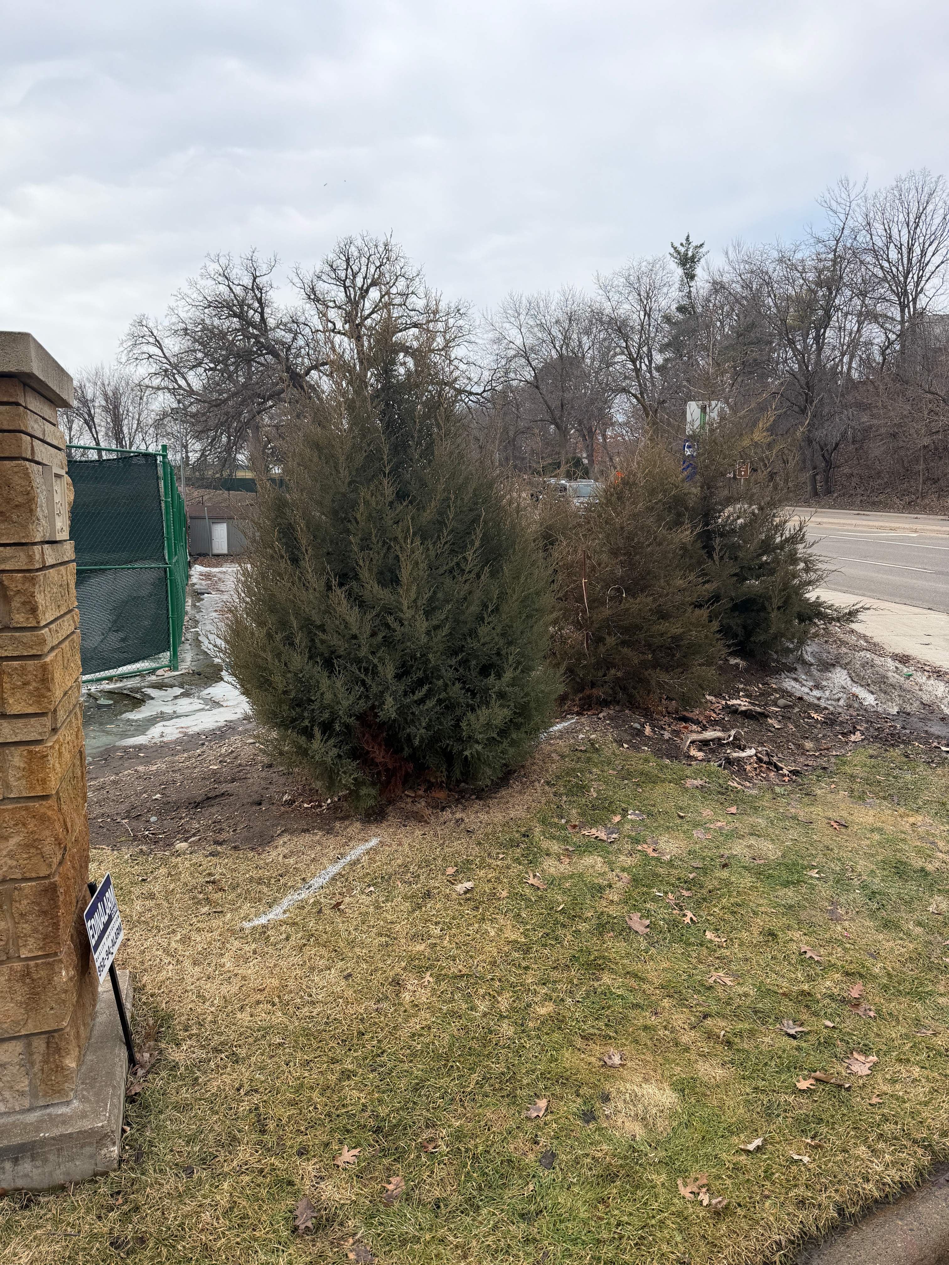 Stone Veneer Fence  by Sota landscaping