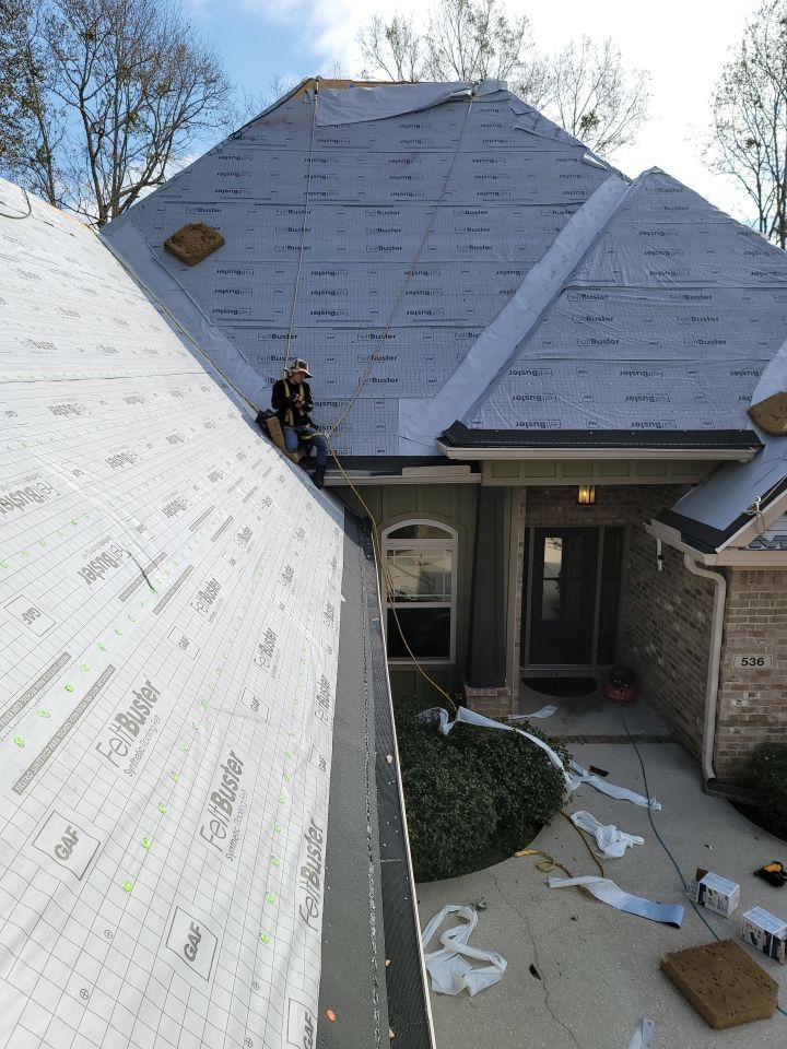 Residential Roofing Installation using Roof Replacement by American Roofing & Construction LLC