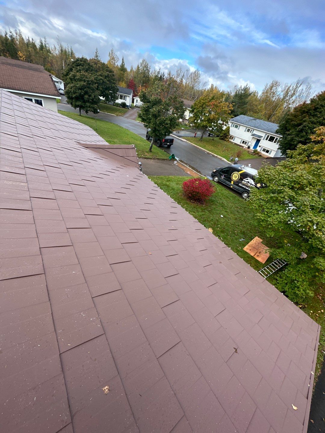 Residential Roofing Installation using Wakefield Bridge Steel Shingle by Ideal Steel by Artisan Roofing & Home Improvements Inc.