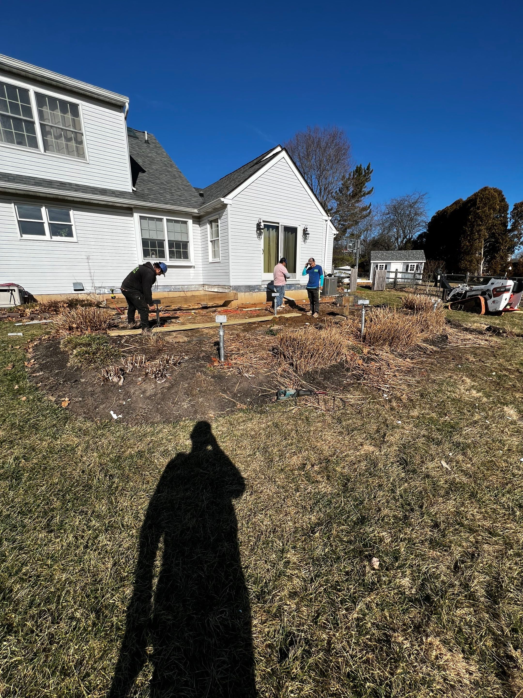 New deck With A frame porch In Morrisville PA by deck guardian