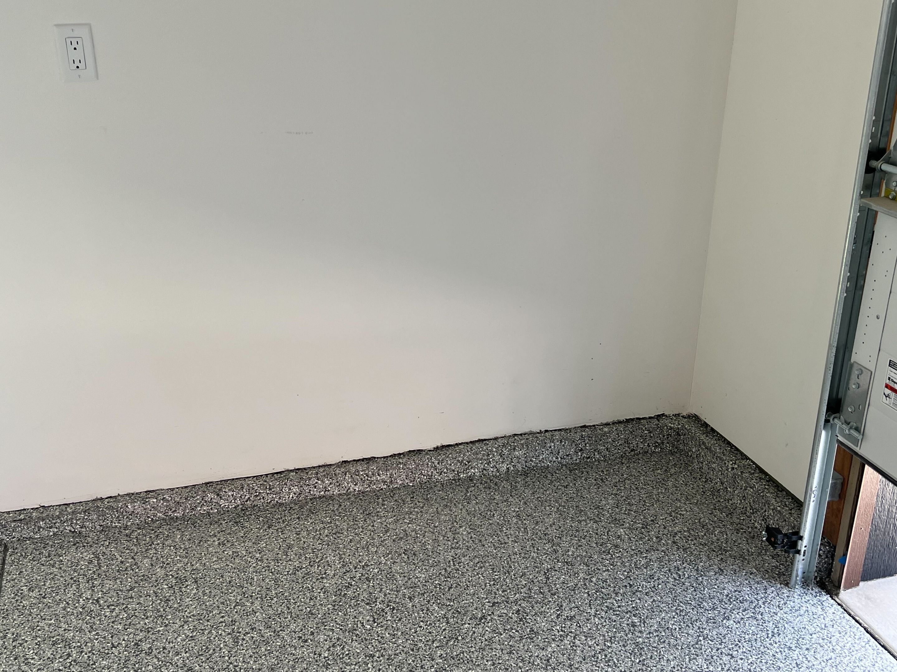 Garage Transformation using Slate Stone by Croc Coatings, LLC