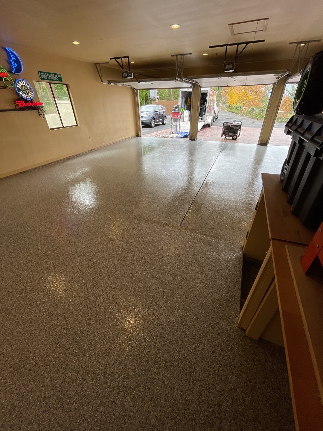 Garage Transformation using Silver Creek by Croc Coatings, LLC