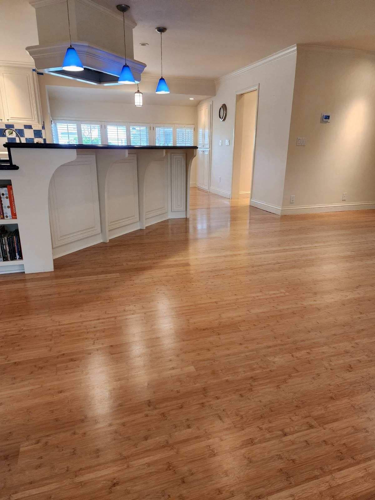 Bamboo Floor Refinish in Fair Oaks by Footprints Floors South Sacramento