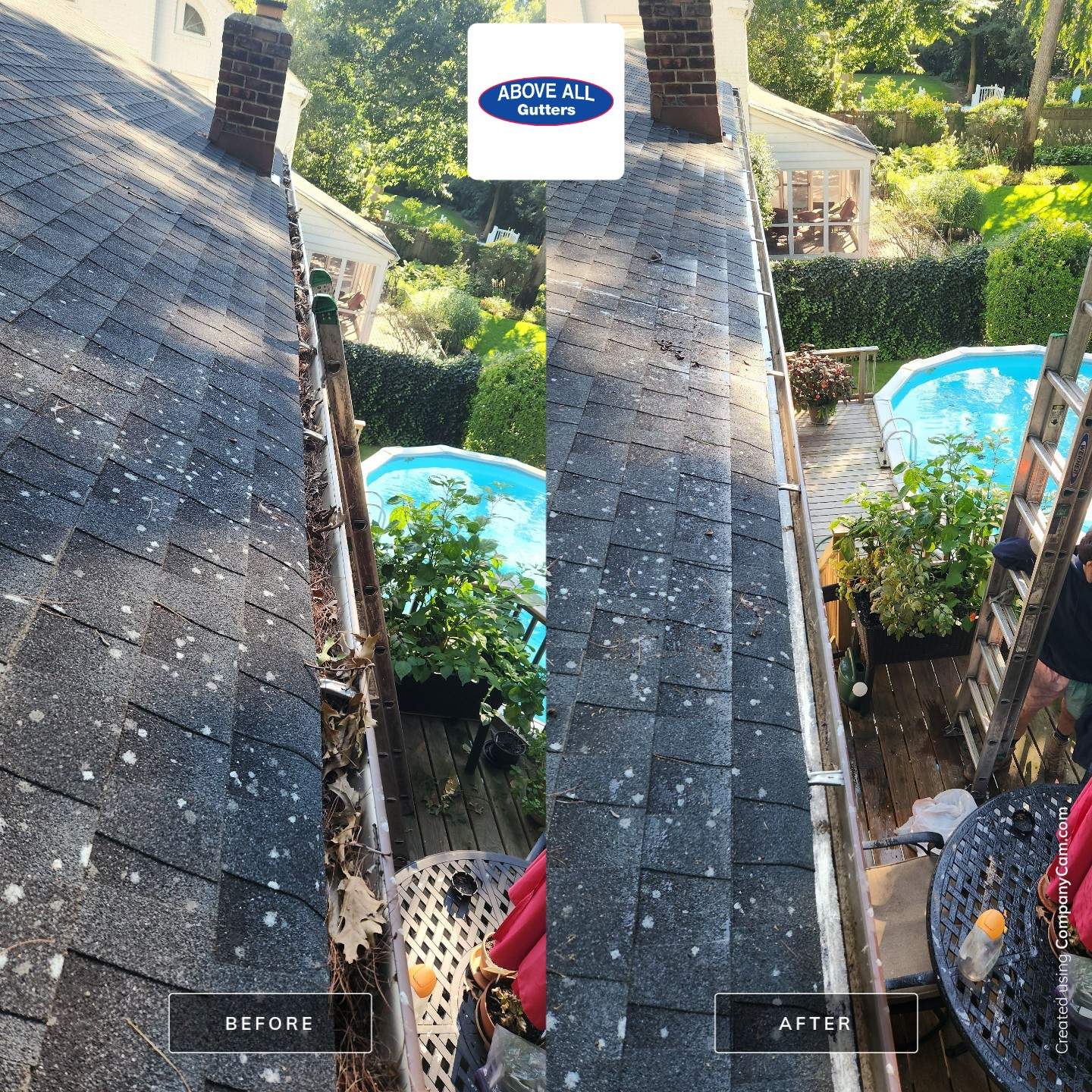 Overdue Gutter Cleaning by Above All Gutters 