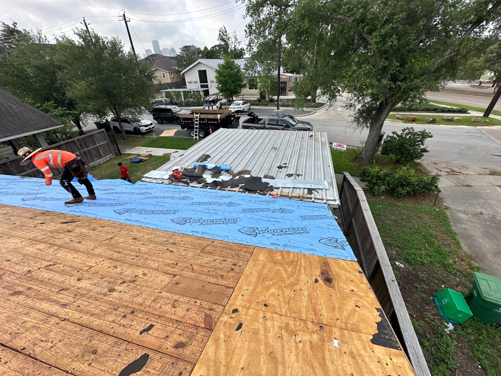Project in Houston by Motion Roofing