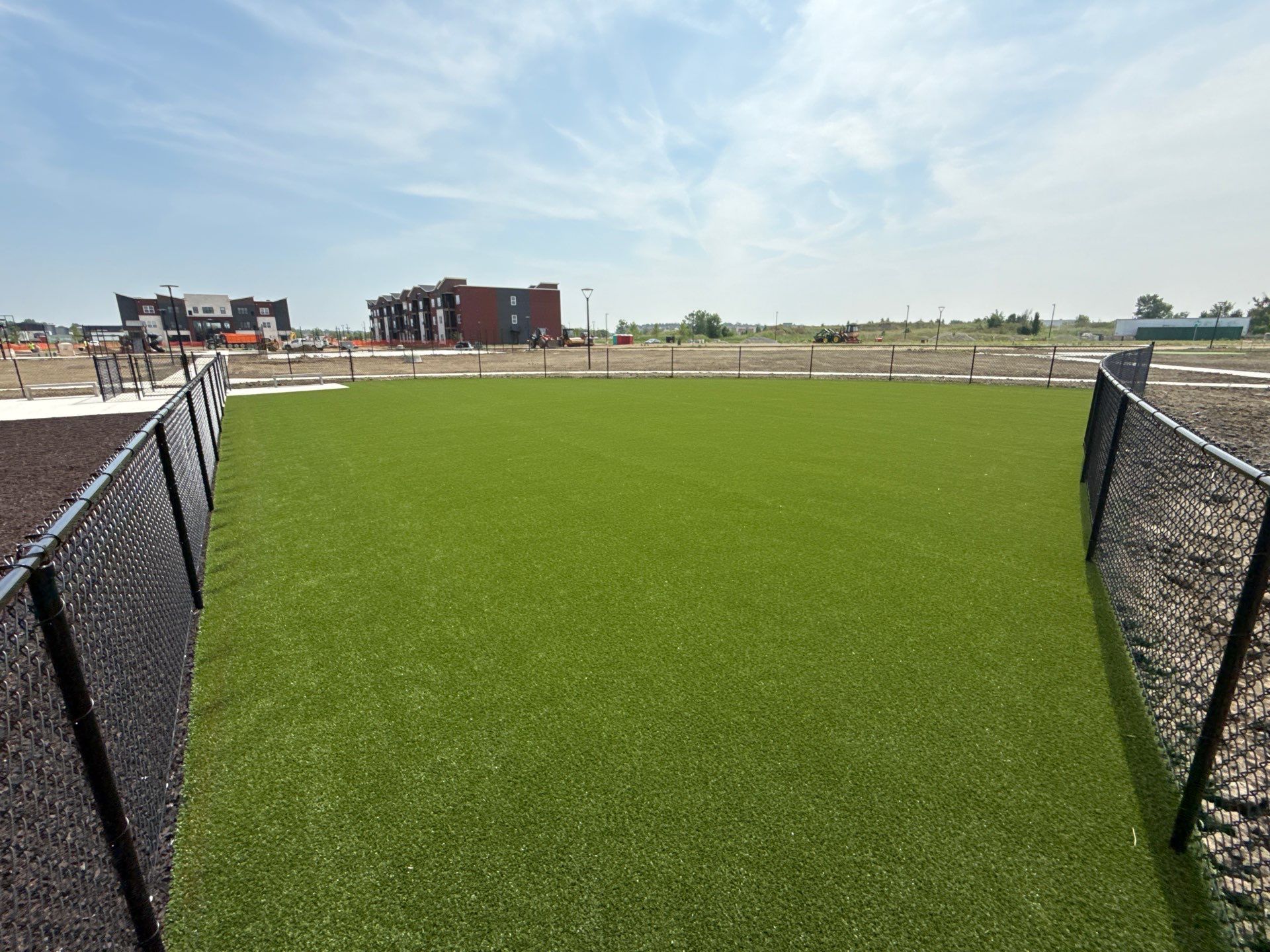 Custom Putting Green and Pet Parks @ Union Station Apartments in Marysville, Ohio by Southwest Greens Midwest