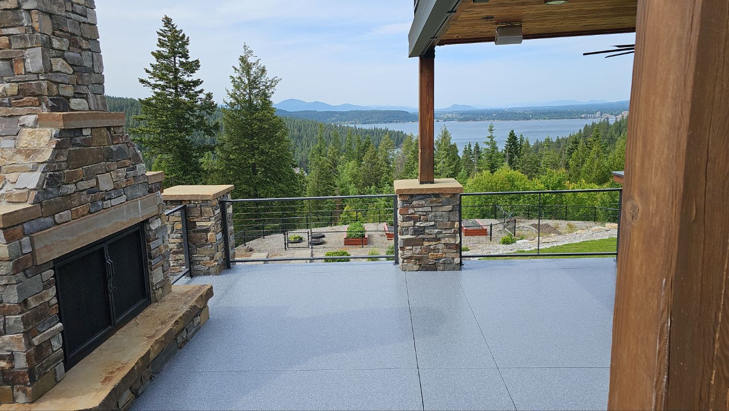Patio Transformation using Moonstone by Croc Coatings, LLC