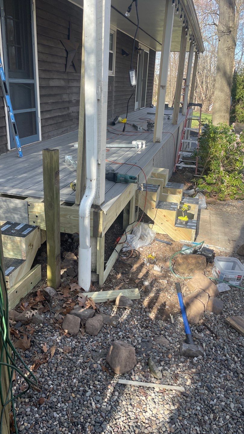 Porch Resurface in Clinton NJ by deck guardian