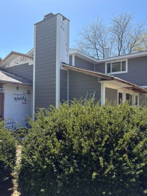 James Hardie siding install in Richmond, IL — In Progress