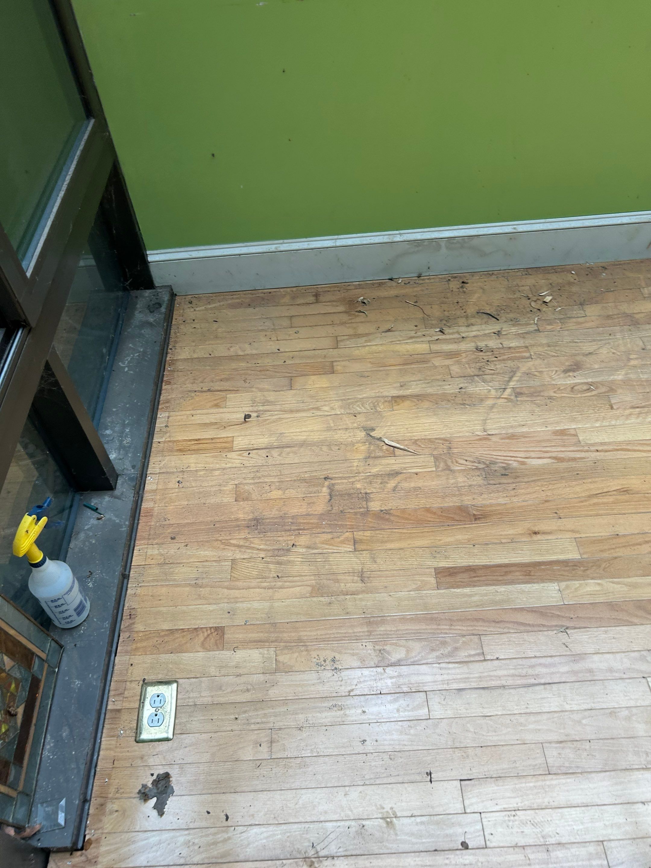 Water-damaged hardwood by Footprints Floors of Nashville