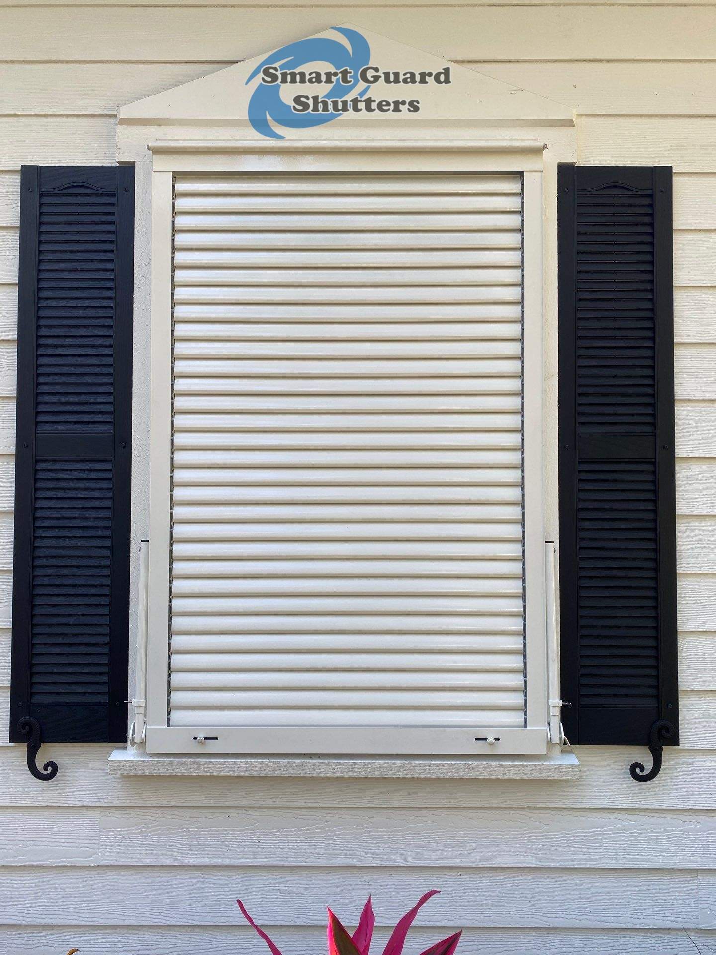 Impact Bahamas in Signal White by Smart Guard Shutters