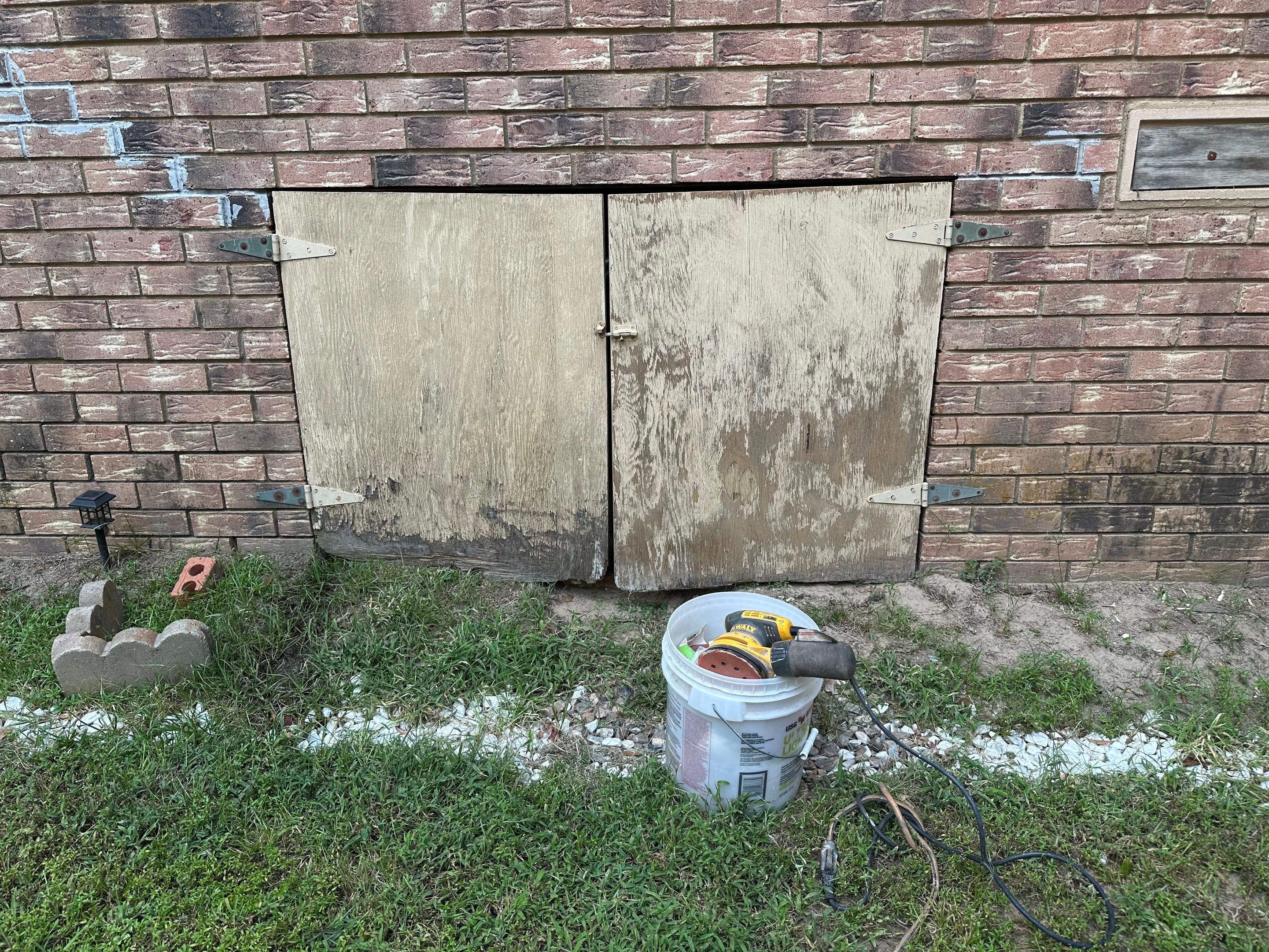 Exterior Painting in Arp, TX | Doors & Door Steps in Dark Gray by Quality Coats Painting
