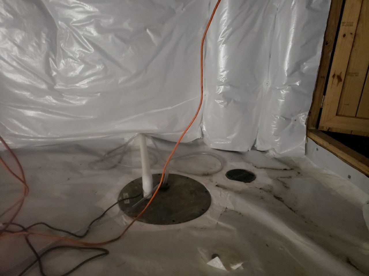 Crawl space encapsulation and exterior drainage by Power Wash Masters LLC
