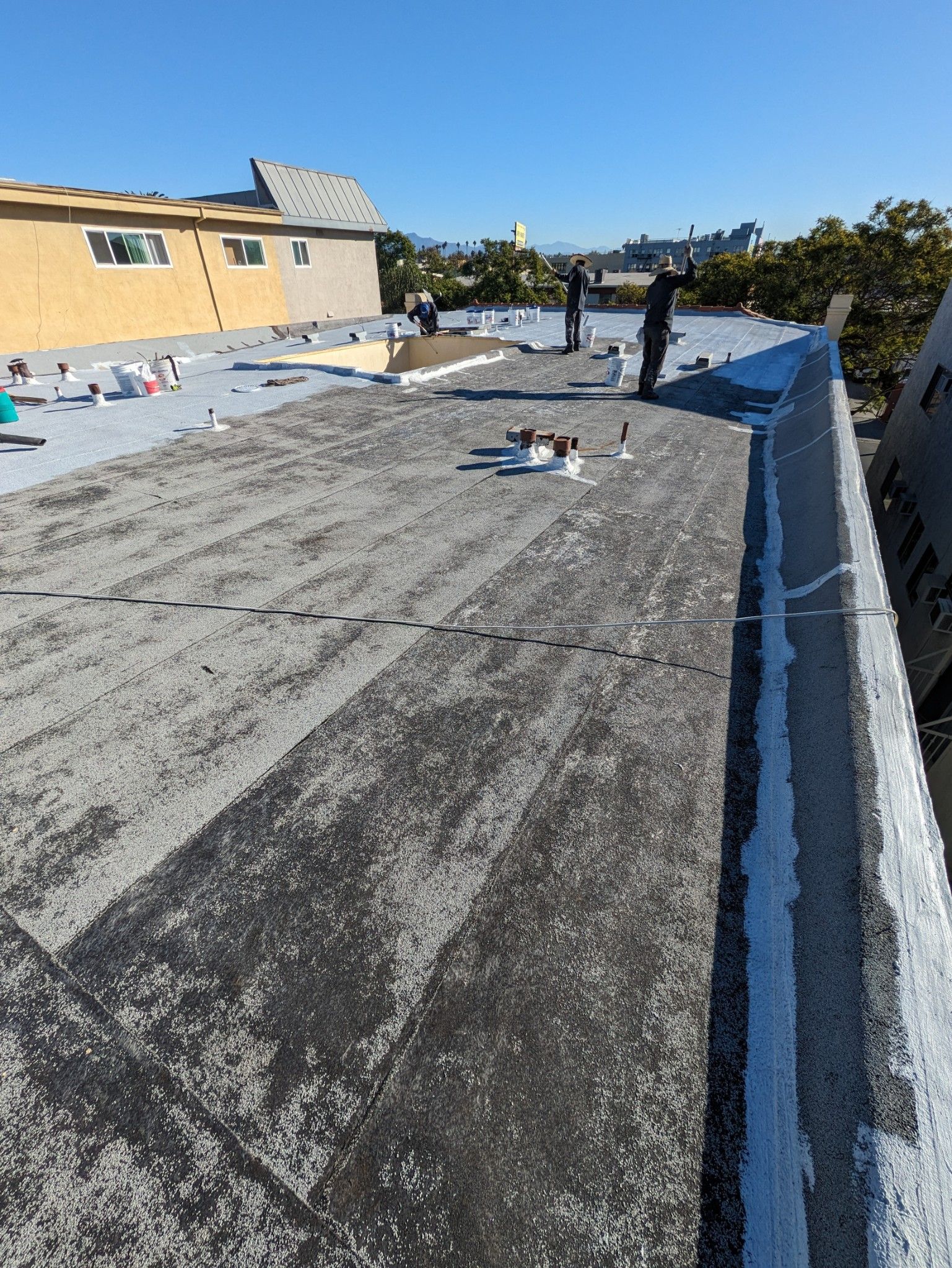 Commercial Silicone Roof System using American Standard Silicone System by Hull Brothers Roofing