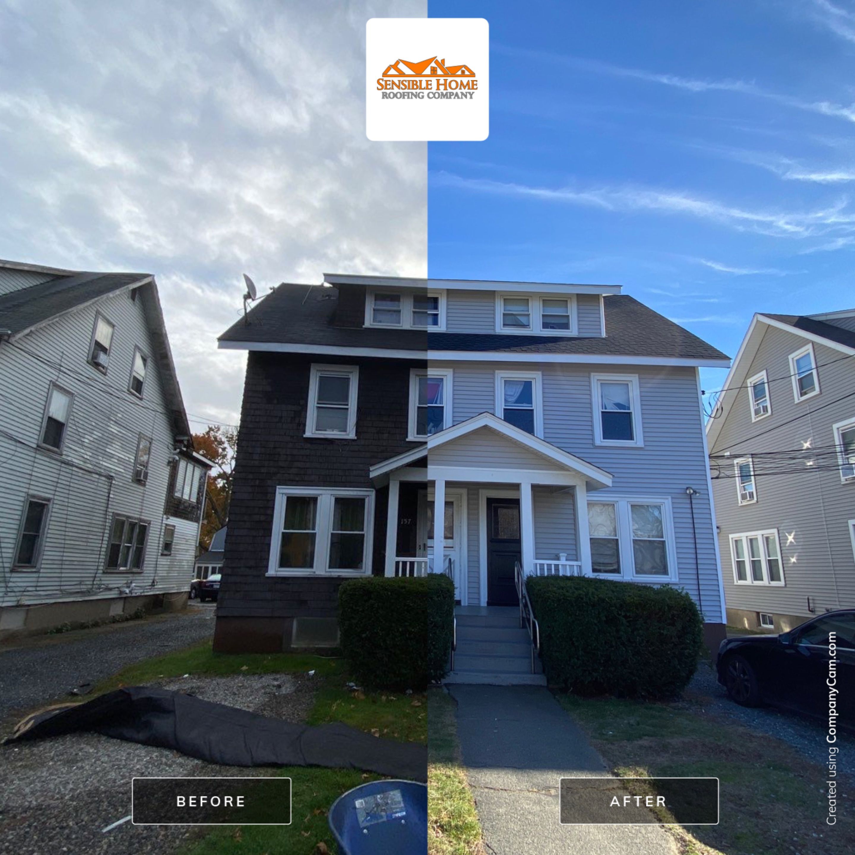 Residential Roofing Installation using GAF Timberline HDZ by Sensible Home Solutions