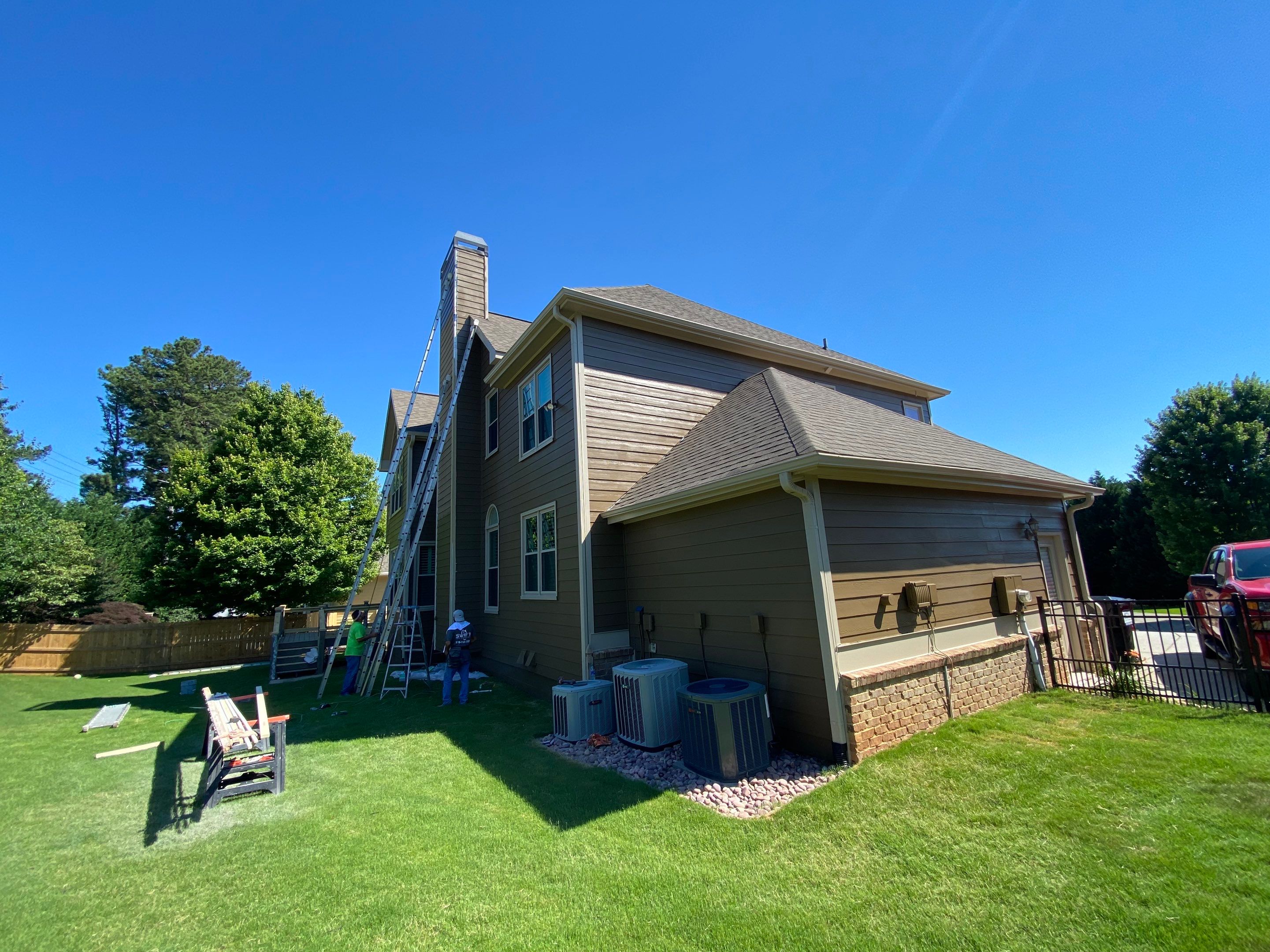 Exterior Home Painting and Deck Refresh in Marietta by Swift Home Renovations