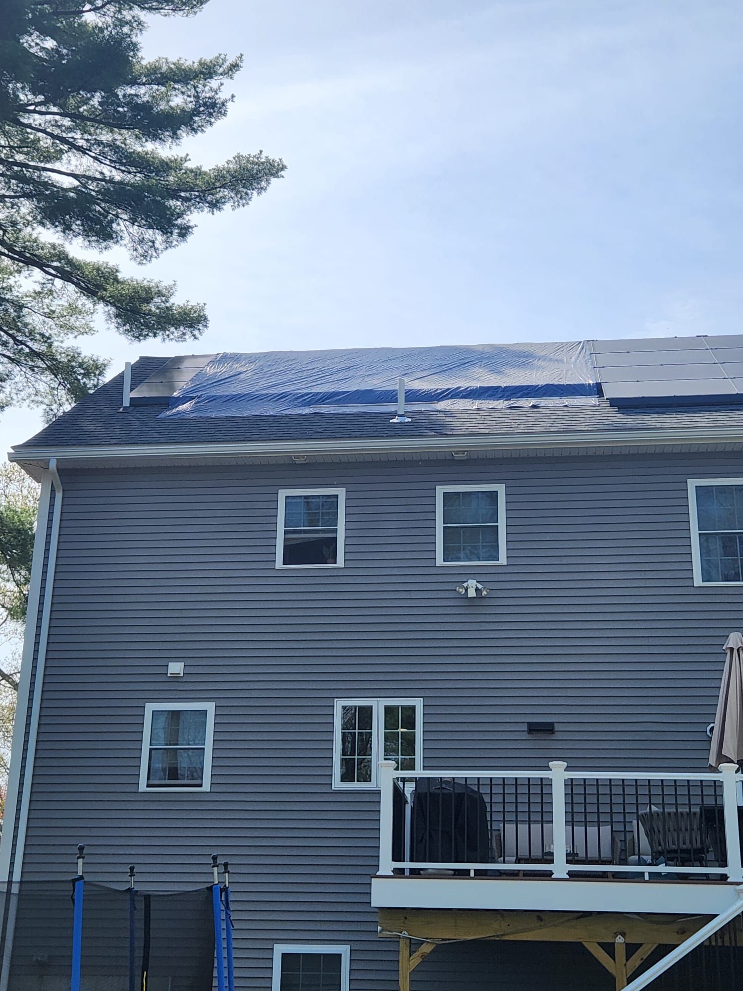 Roof Replacement with Owens Corning TruDefinition Shingles in Midnight Plum by Mighty Dog Roofing of Greater Middlesex County